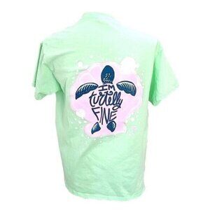 Girlie Girl Original Green Turtle Beach Short Sleeve T-shirt Women's Medium